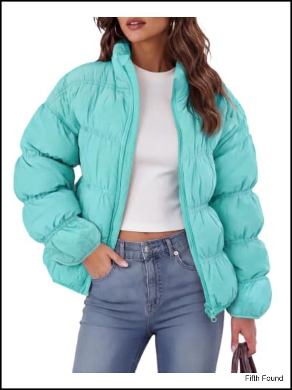 Womens Winter Puffer Jacket Zip Up Warm Quilted Oversized Coat